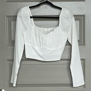 ASTR White Crop Top